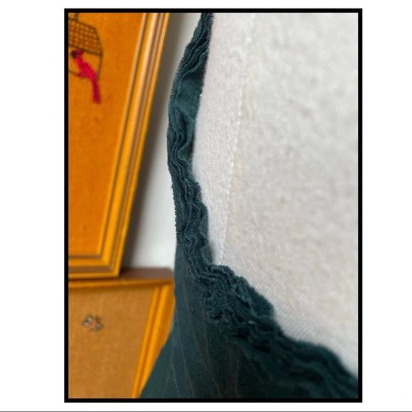 Anthropologie Silk Layers Tiered Tunic Top Sleeveless Tank Teal Blue Green Large - Picture 6 of 7